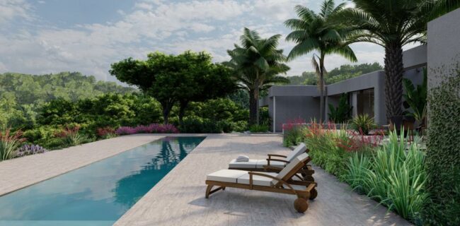 Villa de nueva construcción con hermosas vistas en una zona rural cerca de Santa Eulalia