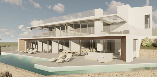 Terreno en venta en Cala Salada con licencia con vitas bonita