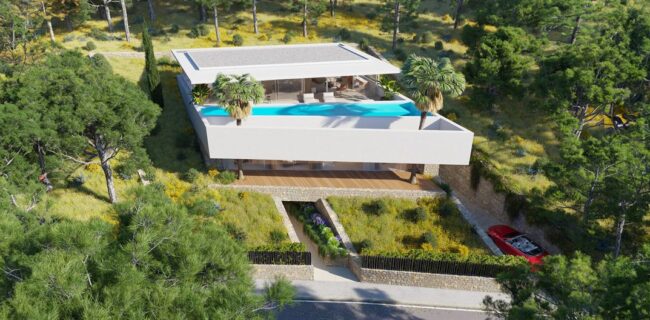 Villa de lujo en Can Furnet Ibiza con piscina y seguridad