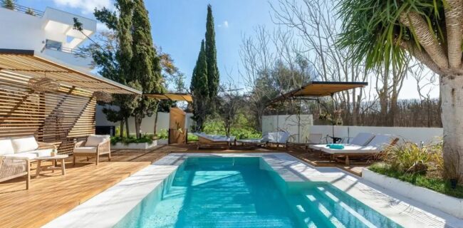 Apartamento de diseño con piscina infinita y gimnasio en Jesús